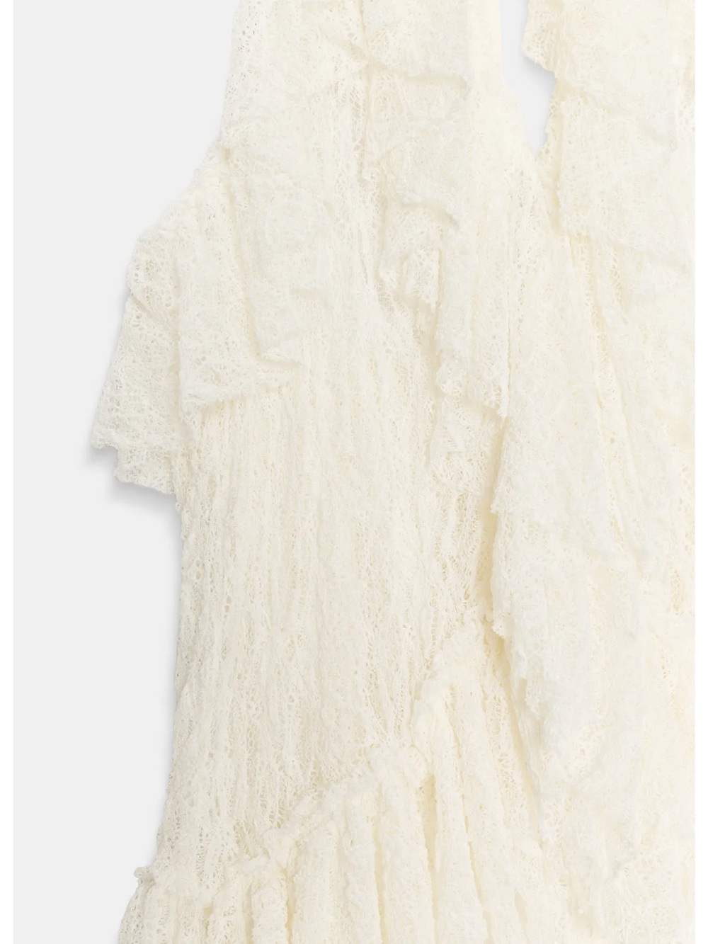 Zara RUFFLED LACE TOP - Picture 7 of 7